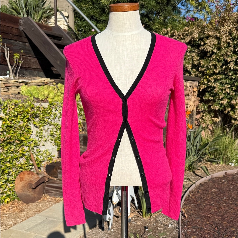 Michael Kors Collection pink cashmere cardigan